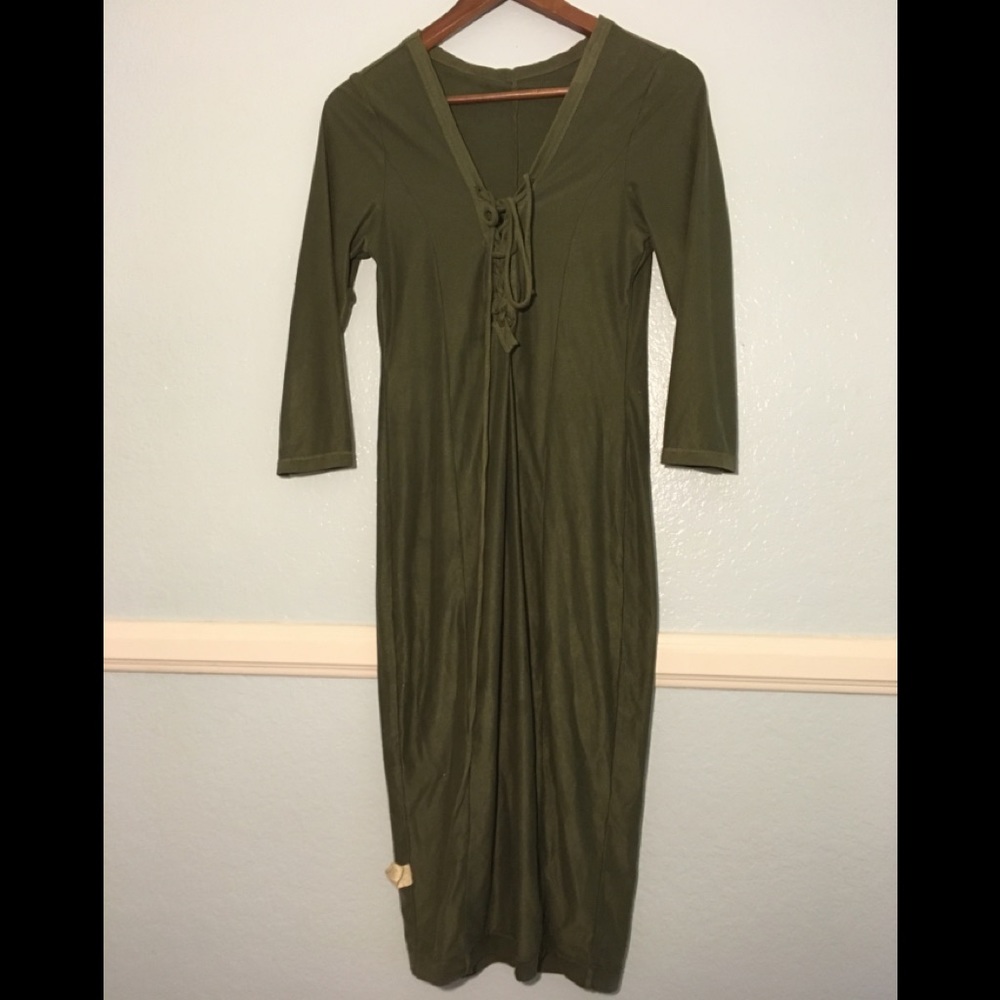 Olive Green Windsor dress